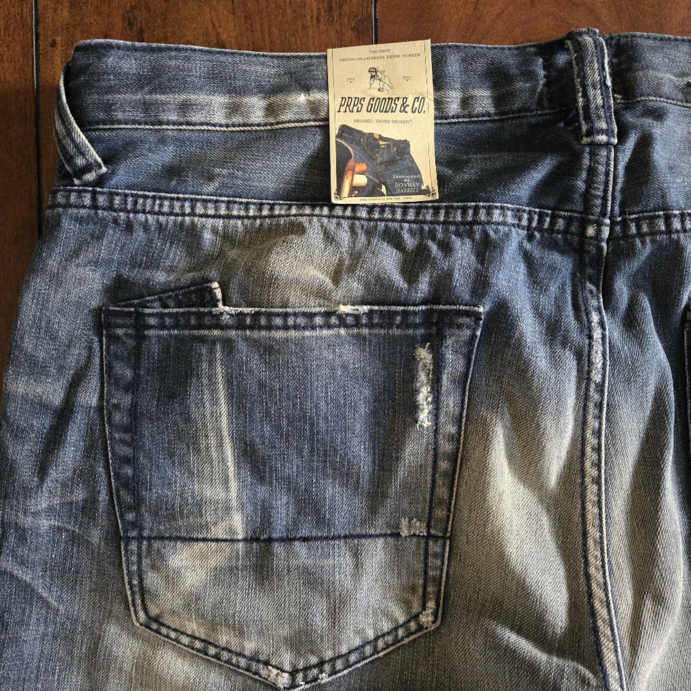PRPS Rambler Skinny Fit Low Front Rise Button Fly Japanese Selvedge Jeans Sz 38 - Picture 9 of 16